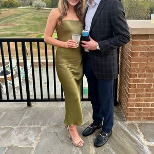 Beautiful green slip dress